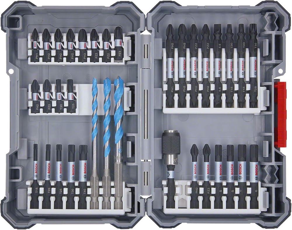 Bosch Professional 35-Piece Drill Bit Set Pick and Click for Impact Drivers