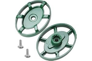 BKIFU 2 Pack 01-5151 Outdoor Faucet Oval Handle Compatible with Arrowhead PK1290,12 Point Round Broach for Arrowhead Frost Proof hydrants, flanged sill faucets, Garden and Washing Machine valves