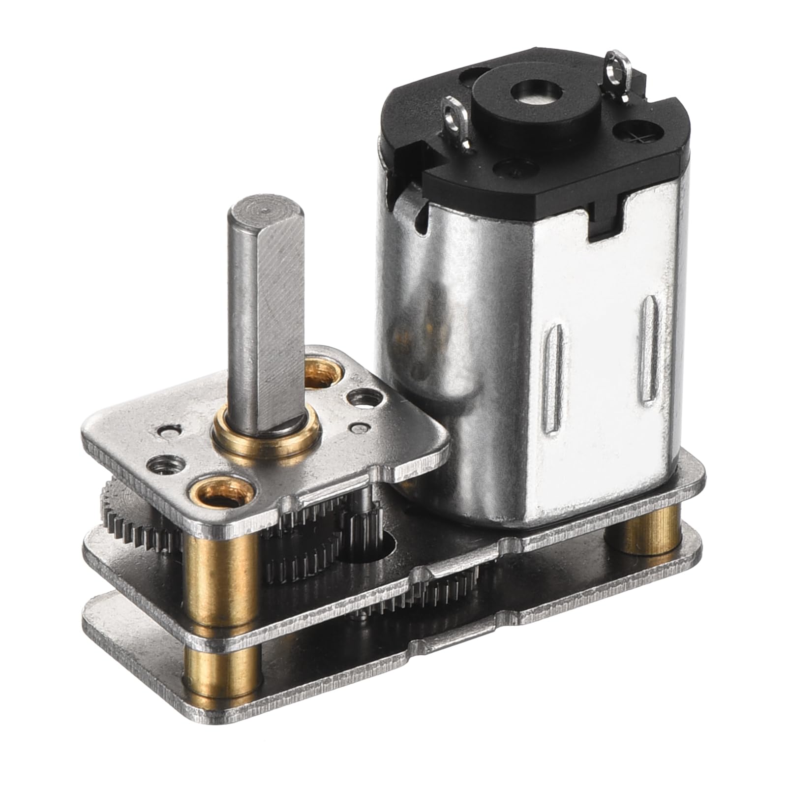 DMiotech 12V 20RPM Rated Torque 25 Output Shaft Length 10mm Micro DC Speed Reduction Motor Mini Metal Gearbox Motor for RC Car Robot Model DIY RC Toys Engine