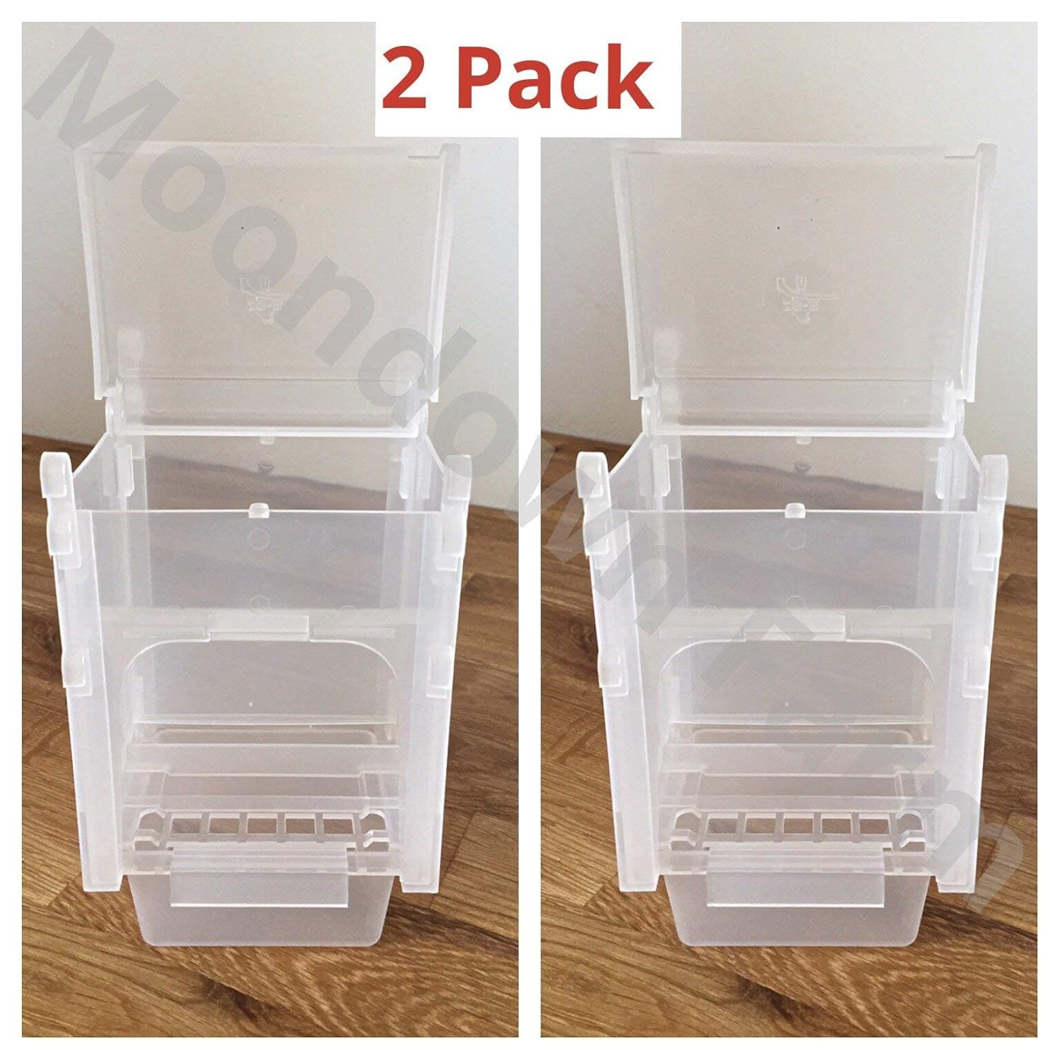 0 5kg Seed Hopper For Cage Aviary Birds Finch Canary Hooks To