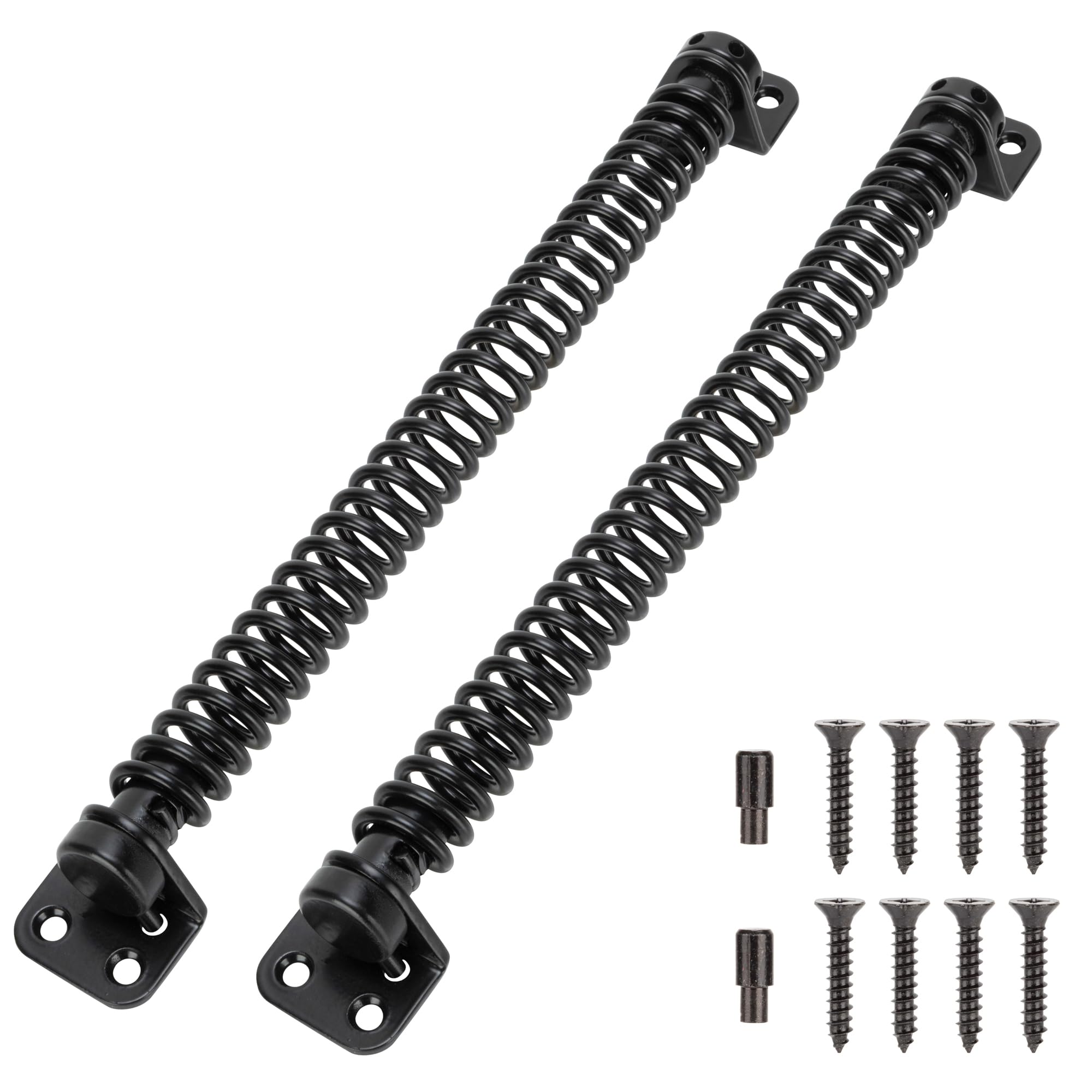 Photo 1 of ***One missing***
SANKINS 11-1/2" Gate Spring Self Closing Heavy Duty Outdoor Door Spring Automatic Metal Gate Closure Hardware with Adjustable Tool for Wooden and Vinyl Fence, Black, 2 Pcs