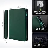 Vault X 9 Pocket Zip Trading Card Binder 360 Cards Exo-Tec Green view 2