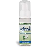 Refresh Liquid Wipe Toilet Paper Foam – Eco-Friendly Flushable Wet Wipe Alternative, Cleanses & Soothes with Witch Hazel & Aloe, Septic & Plumbing Safe, 50 ml (1.69 oz), 1 Pack