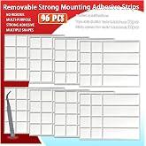 Double Sided Sticky Tape for Walls, No Glue Residue Removable Stickers | Hanging Poster Decorations Strong Mounting Strip for Photo, Art Craft, Party Supplies,Multipurpose