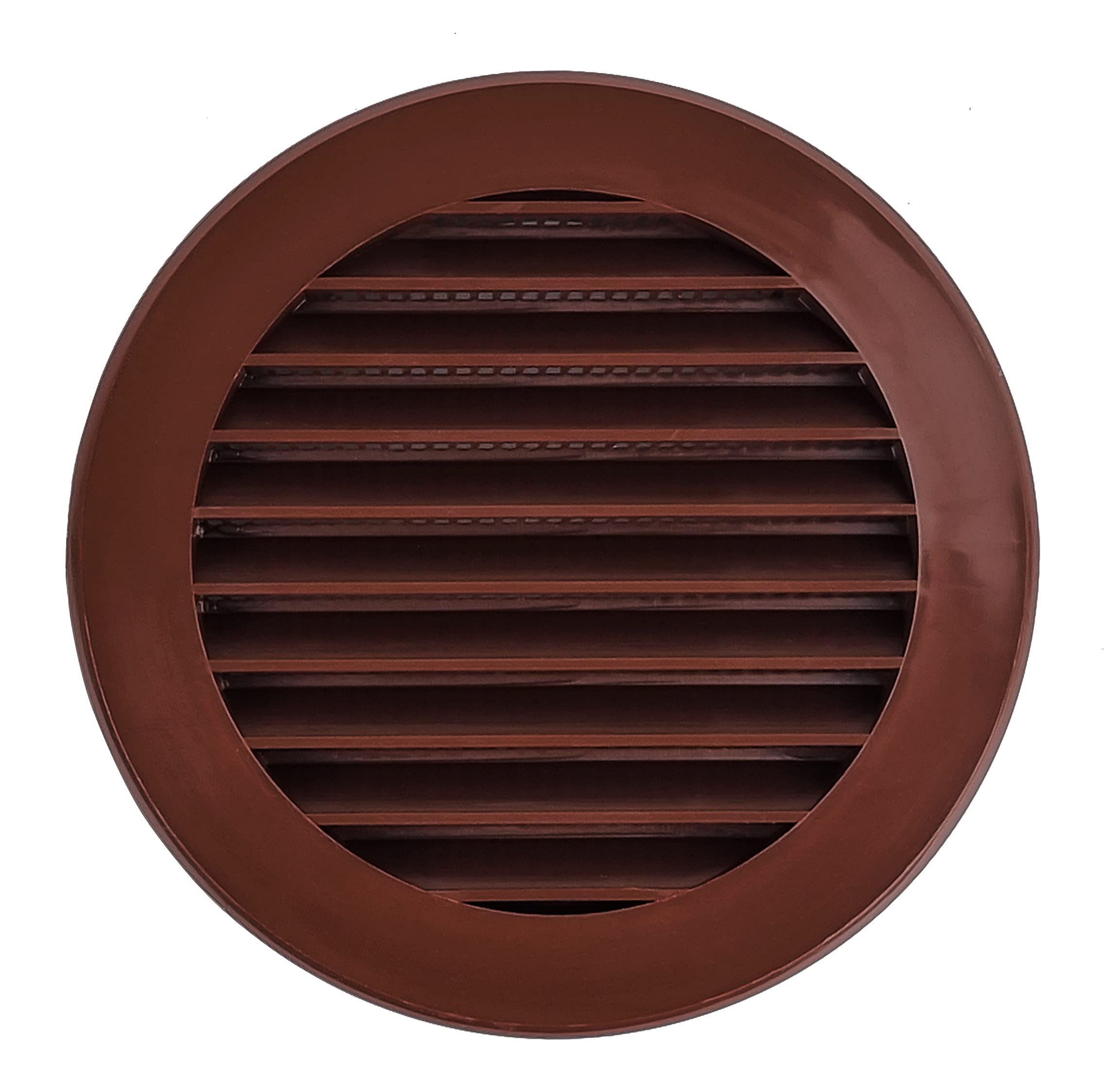 Steinberg14 Brown 100mm Air Vent Cover - 4 inch Round Air Vent Covers for Walls and Ceilings - Vent Covers - Air Vents for Interior Walls - Plastic Ventilation Grille