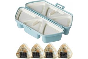 6 in 1 Onigiri Mold Triangle Onigiri Mold Multifunctional Onigiri Maker for Once Quick & Easy 6pcs Rice Balls, Convenient Ric