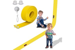 AQFR Flex Track 15 Ft Starter Set, Flexible Race Car Ramp Track for Ages 3 & Up with Suction Cups Compatible with Hot Wheels and Diecast 1/64th Cars