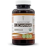 Secrets of the Tribe Elecampane 120 Capsules, 1000 mg, USDA Organic Elecampane (Inula Helenium) Dried Root (120 Capsules)