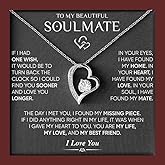 LUXUS™ 18K White Gold Finish Heart Pendant Necklace for My Queen – 7mm CZ, Adjustable 18"–22" Chain, Romantic Valentine’s Day Gift for Wife or Girlfriend