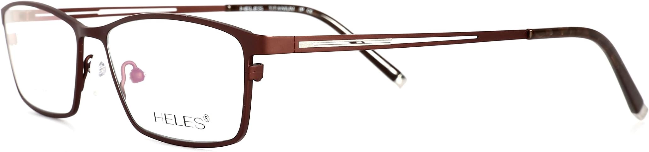 Heles Unisex Classic Pure Tianium Full Rim Optical Frame Eyeglasses, very light in weight, 54/15/140