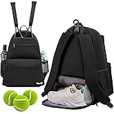 Sucipi Tennis Bag Professional Tennis Backpack for Men and Women Racket Bags Holds 2 Rackets with Ventilated Shoe Compartment