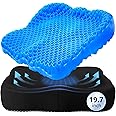 Thicken 19.7in Seat Cushion Gel, Large Cooling Seat Cushion for Long Sitting, Cushion for Wheelchair, Pressure Relief Cushion Seat for Office Chair, Chair Seat Pads for Car Desk Chair Kayak Stadium