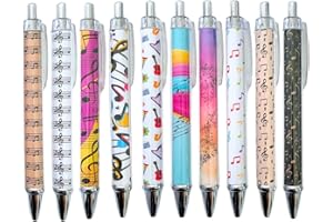 Music Pens 10 PC Unique Musical Party Favor Teacher Gift Romantic Themed Office Supplies Classroom Piano Enthusiasts Musician