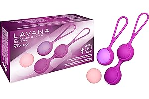 Vivilo Kegel Exercise Weights for Women – 4 Weighted Kegel Balls with 2 Sleeves – Pelvic Floor Trainer, Kegel Exerciser, Body