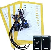 2 Seats/lot, The Alloy Heat Pads/Carbon fiber pattern Car Fit For Seat Heater Kits With Rocker Swtch(The Alloy Heat Pads)