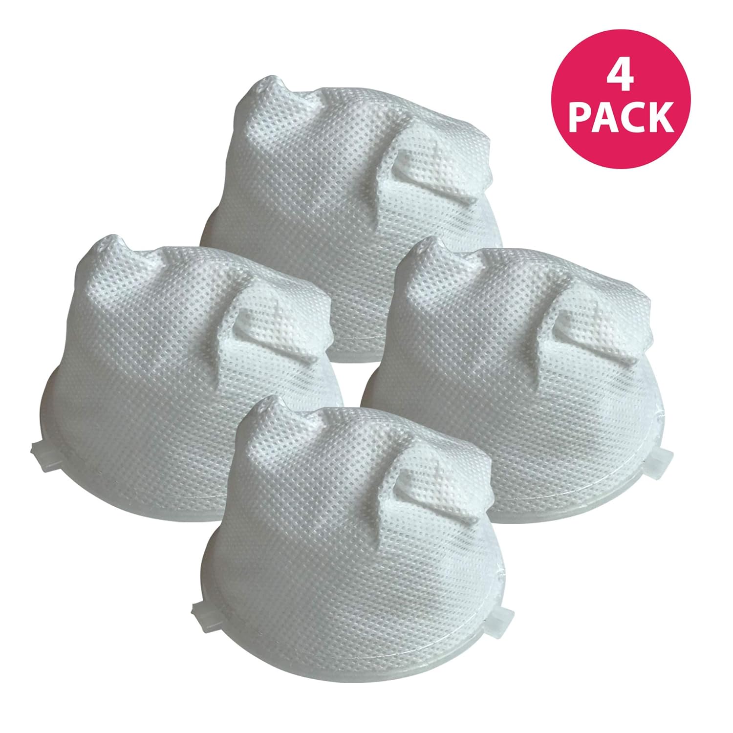 Crucial Vacuum Replacement F5 Filters with Base, Compatible with Dirt Devil F5 Hand Vac Filters with Base, Fits Dirt Devil Scorpion Hand Vacs, HEPA Style, Part 3DEA950001 (4 Pack)