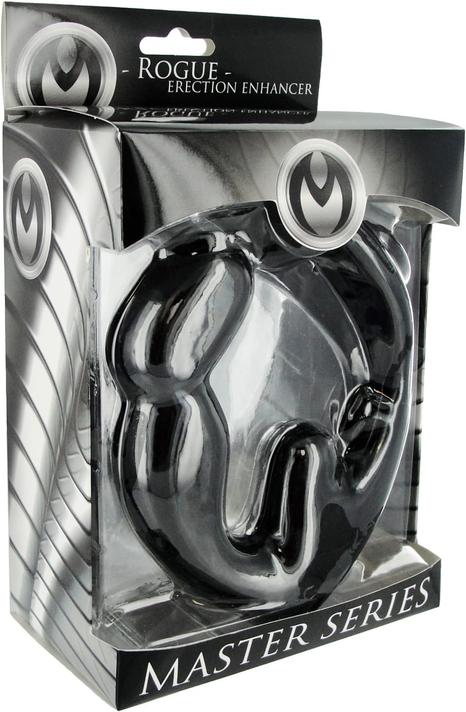 Rogue Erection Enhancer Penis Ring with Anal Plug, Black - Image 5