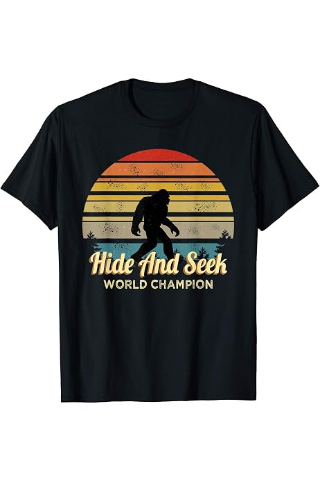 bigfoot hide and seek world champion t shirt