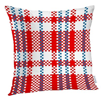 Amazon Com Batmerry Stripe Pillow Cover 18x18 Inch Red White And