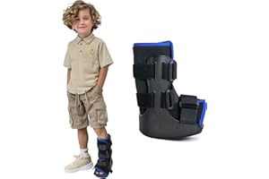 Brace Direct Pediatric Fracture Boot – Kids Walking Boot for Foot Fractures, Ankle Sprains & Post-Op Recovery, Green (Large, US Kids 11.5K–1.5)