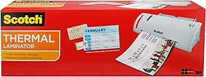 Scotch Thermal Laminator Combo Pack, Includes 20 Letter-Size Laminating Pouches, Holds Sheets up to 8.9" x 11(TL902VP)