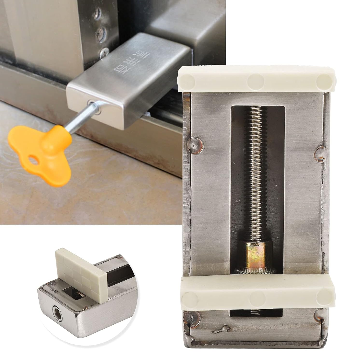 Window Lock, Fix Screen Window Limit Lock No Need to Drill Holes Simple and Beautiful Strong for