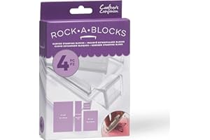 Crafter's Companion - Craft Supplies RockaBlocks (4 Pack) - Fits Wide Variety of Stamps