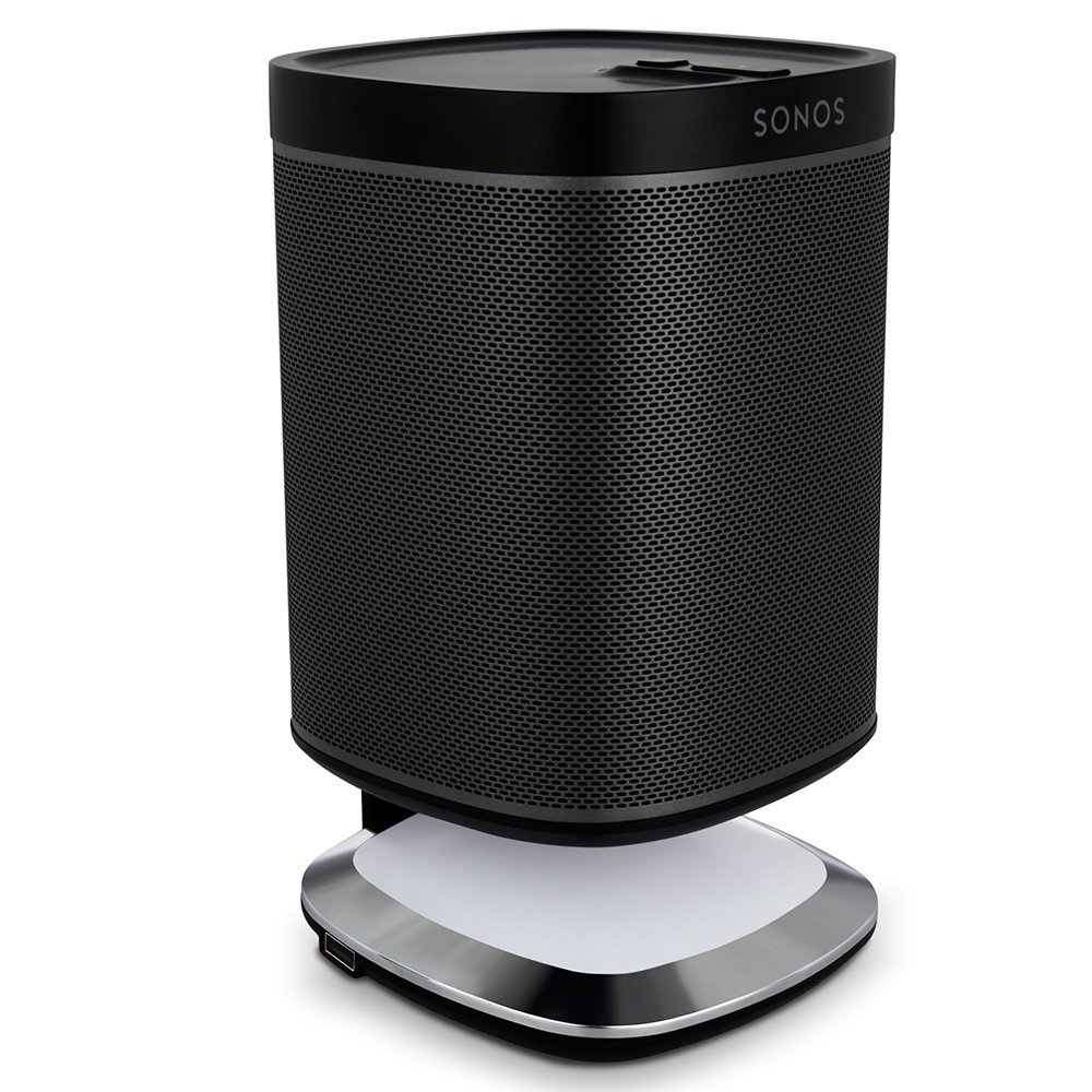 Flexson Illuminating Charging Stand for Sonos Play: 1 - Black (Single), P1DSL1021