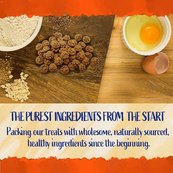 BLUE DOG BAKERY NATURAL DOG TREATS, DOGGIE PAWS, PEANUT BUTTER FLAVOR, 16.2OZ (1 COUNT)