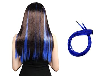 Leysin Set Of 2 Pcs Color Hair Extensions For Women And Girls For