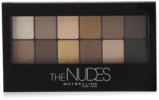 title=Maybelline New York The Nudes Palette Palette Ombretti, 12 Colori
