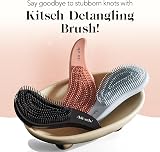 Kitsch Detangle Hair Brush with Flexible Bristles Haze Blue view 7