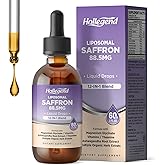 HOLLEGEND Liposomal Saffron Drops for Kids & Adults, Organic Saffron Extract W/Magnesium, L-Theanine and Vitamins for Stress, Focus, Vision and Energy Support, Vegan Supplement, Lemon Flavor, 2 FL OZ