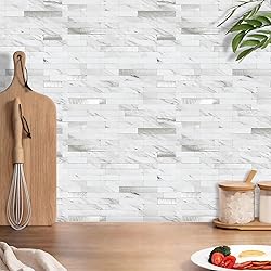 Tilingview 10 PCS PVC Peel & Stick Tile for Kitchen