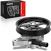 A-Premium Power Steering Pump with Pulley Compatible with Honda Odyssey 2005-2010, Pilot 2005-2008 & Acura MDX 2007-2013, V6 