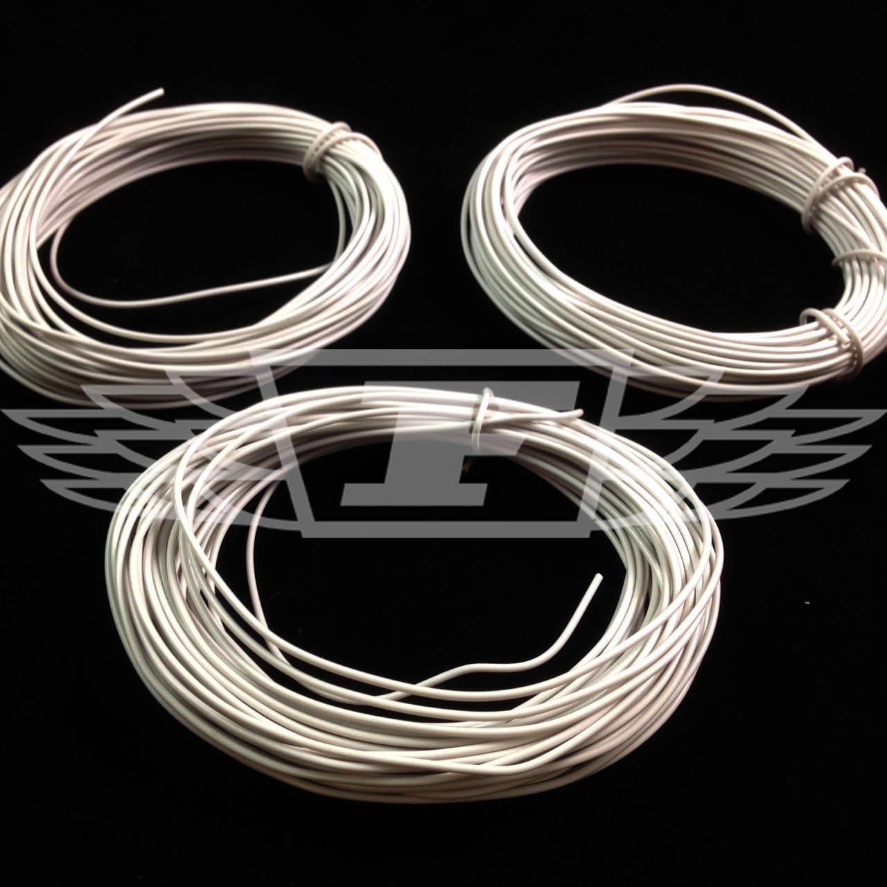 2 PACKS OF 10 METERS WHITE BELL WIRE SOLID CORE HOOKUP WIRE 1/0.6mm² 22AWG JUMPERS (AV9)