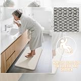 Yimobra Memory Foam Bath Mat Large 51 x 81 cm Cream Non-Slip 1.5 cm view 3