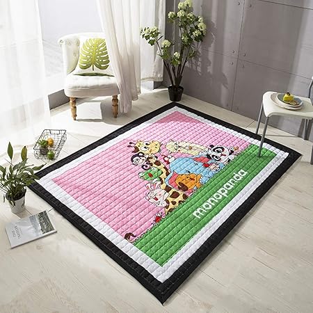 Deken Kruipende Mat Voor Dieren Kruipen Van Baby Kinderen Speelspel Deken Tapijt Cartoon Dier Patroon Vloermat Zacht Kinderkamer Vloerkleed Tapijt Baby Slaapkamer Decor Del4 Amazon Nl