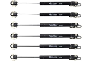 Gazeer 6 Pcs 100N/22.5lb Gas Struts 10inch Cabinet Struts Cabinet Shocks Cabinet Door Lift Pneumatic Support