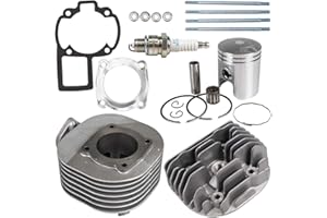 NICHE Cylinder Piston Gasket Kit for Suzuki Kawasaki KFX80 Quadsport 80 LT80 Quadrunner 250 11210-40B01 (50mm)