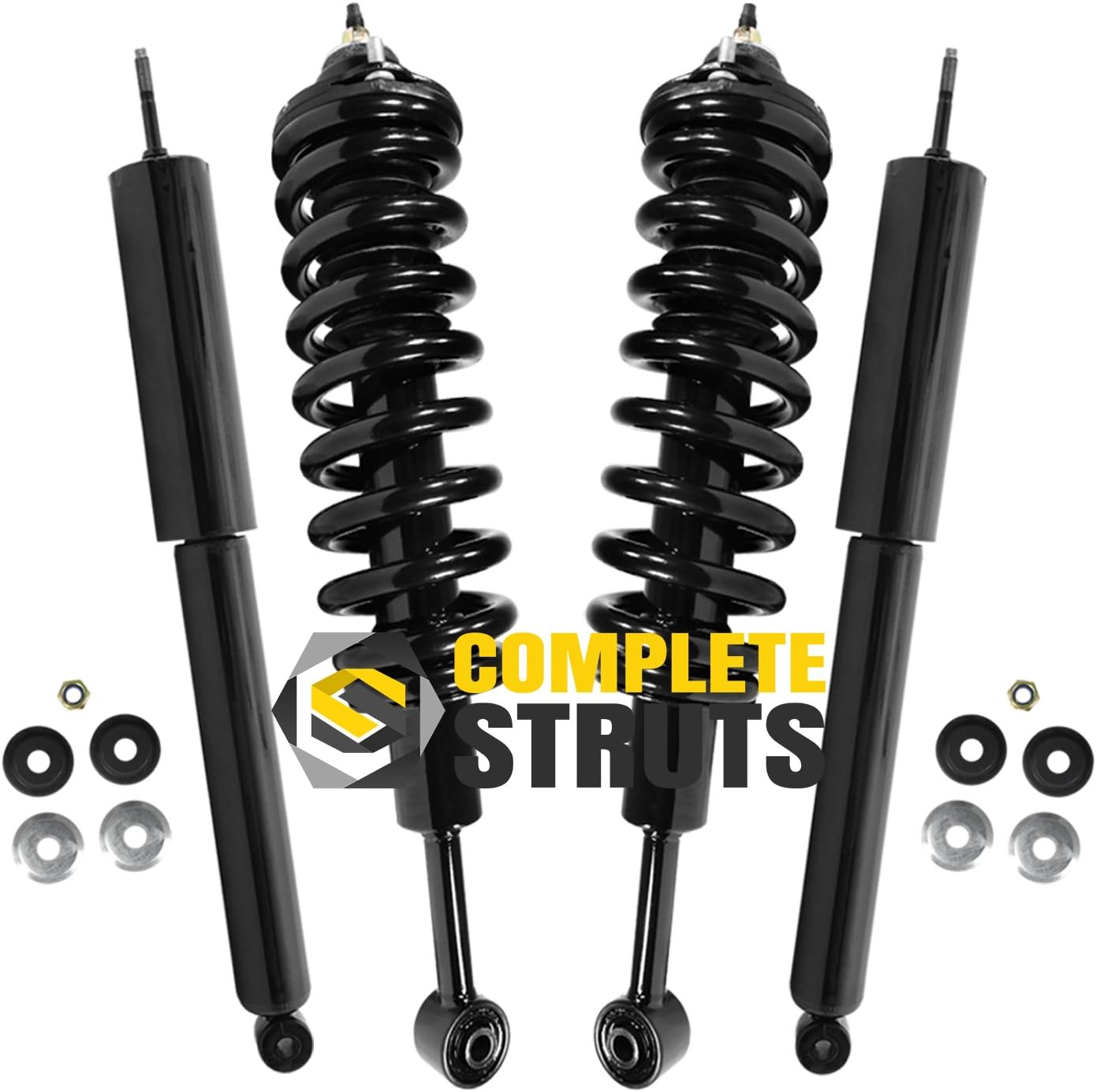 Front Complete Struts & Coil Spring Assemblies Compatible with 20052014 Toyota