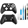 OEM Front and Back Housing Shell Replacement Kit for Xbox Elite Series 2 Controller - Includes Faceplate, Grip Cover, and Repair Tools (Black)