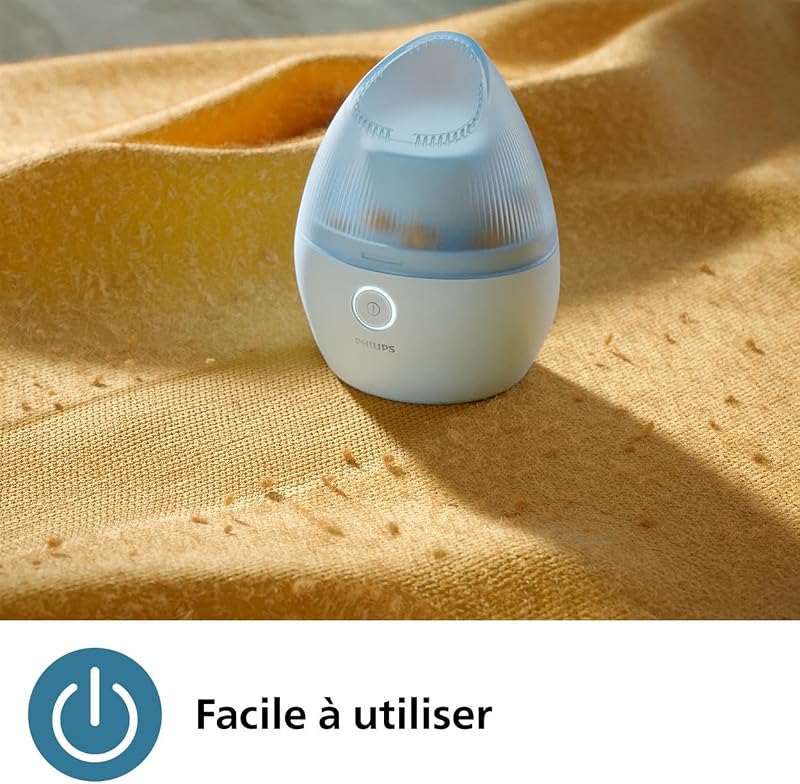 Rasoir Anti bouloche Série 1000, 6 Lames, Rechargeable USB, Bleu