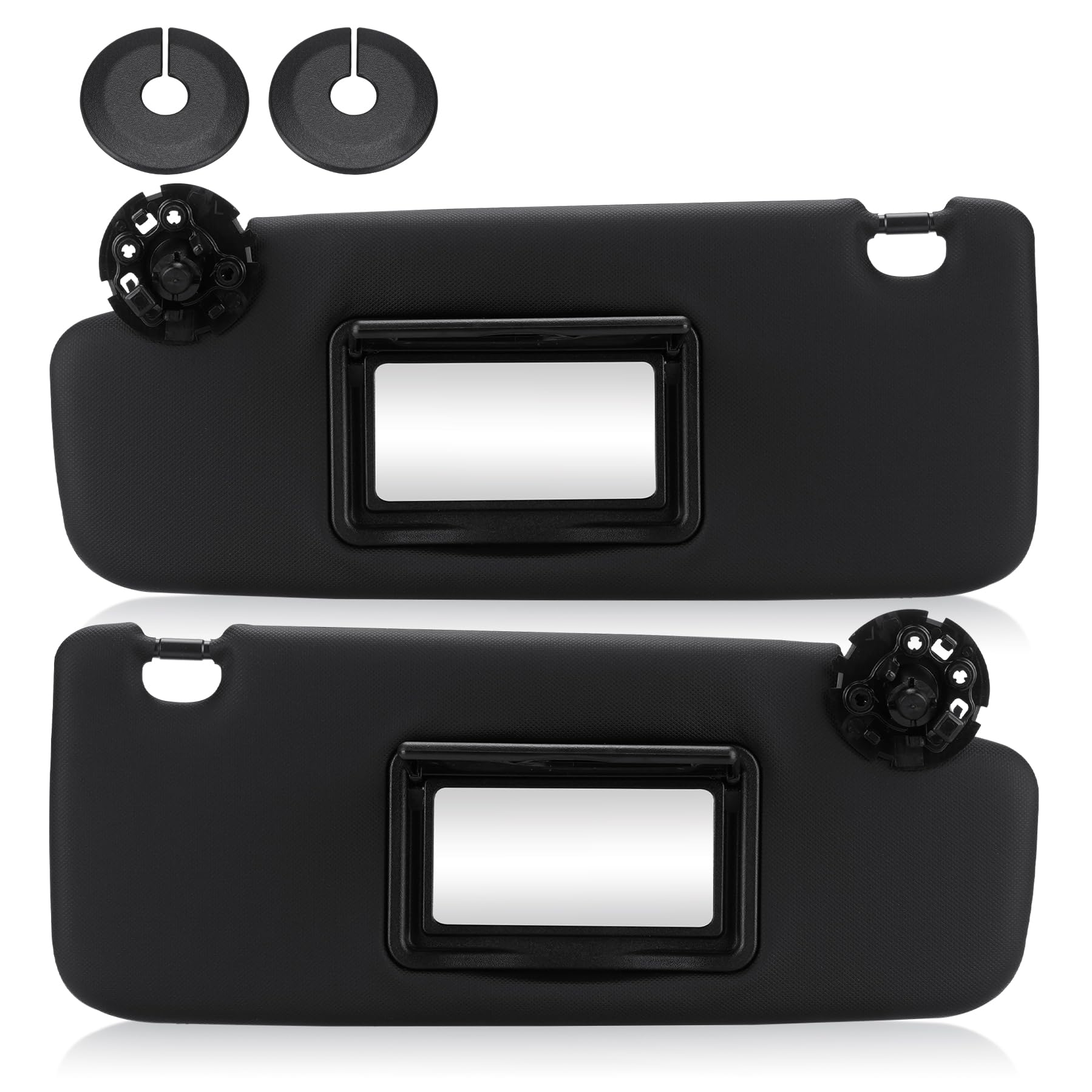 Photo 1 of Left Driver & Right Passenger Side Black Sun Visor Fit for Chevrolet Chevy Cruze 2011 2012 2013 2014 2015 2016 Sunvisor Replacement 95034256 95034253 84126667 84126658 ?Fits 2 & 3 Screw Holes?