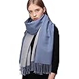 RIIQIICHY Pashmina Shawls and Wraps for Evening Dresses Scarfs for Women Fall Winter Travel Blanket Scarf Large Warm Scarves