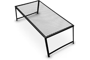 Grizzly Peak SCAM-202 34" X 16" Family Size Heavy Duty Steel Mesh Over Fire Camping Grill Gate