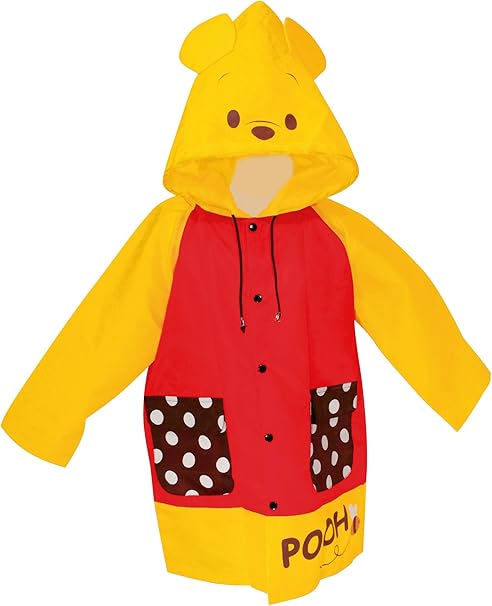 Amazon Co Jp ディズニー 子供用 キャラクター耳付きコート レインコート プー フリー 130 150cm 収納袋付き Sbc041 正規代理店品 ホーム キッチン