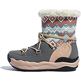 UIN Women's Snow Boots Walking Casual Comfortable Art Painted Travel Hiking Shoes