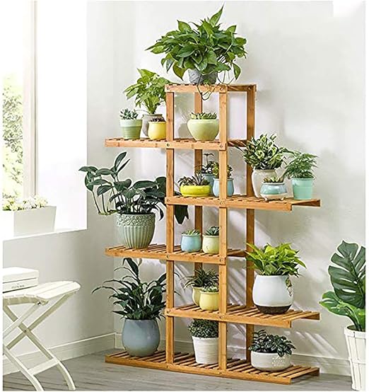 ZRHJ Soporte para macetas con Plantas de Interior, Estante de ...