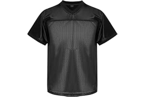 MESOSPERO Youth Football Jersey American Football Jersey Sports T-Shirt Blank Kids Football Practice Jersey